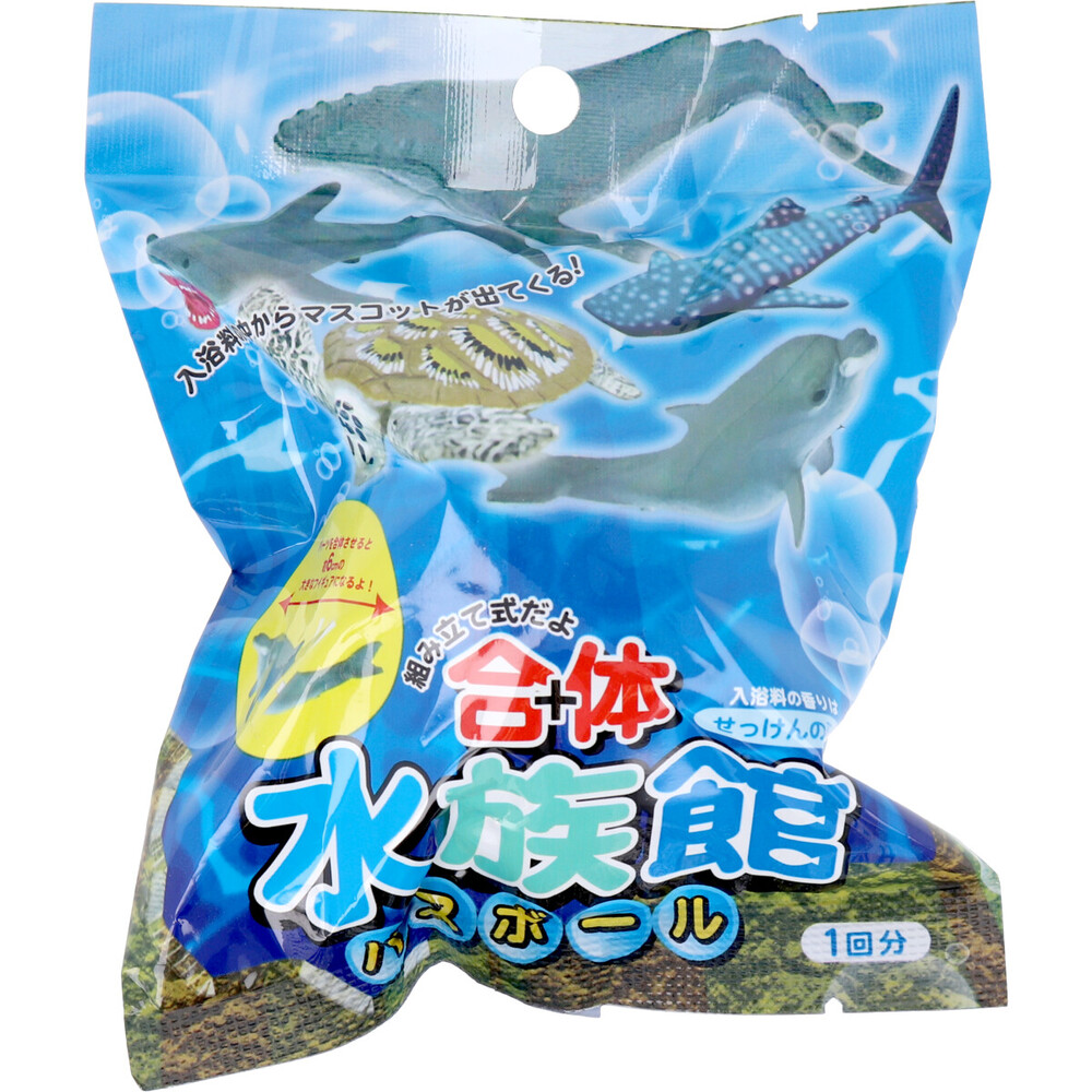 合体水族館バスボール せっけんの香り 80g 1回分