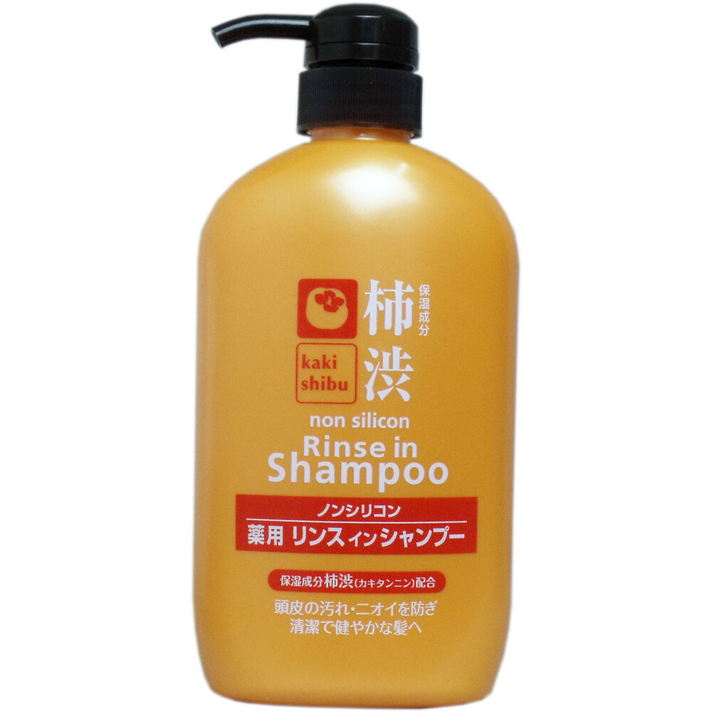 柿渋 ノンシリコン 薬用リンスインシャンプー 600mL