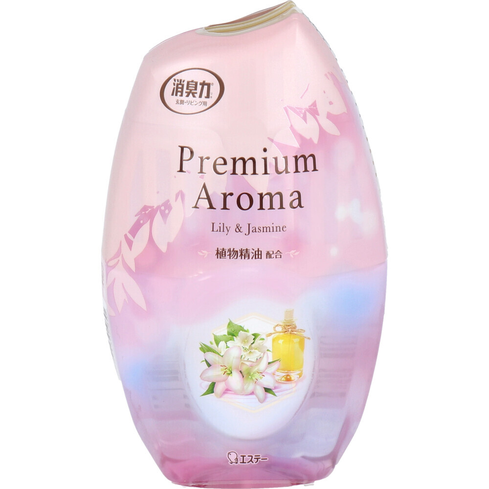 お部屋の消臭力 玄関・リビング用 PremiumAroma リリー＆ジャスミン 400mL