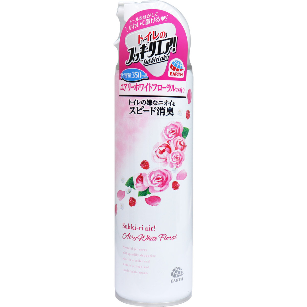 トイレのスッキーリエア！ Sukki-ri air！ スプレー エアリーホワイトフローラルの香り 350mL