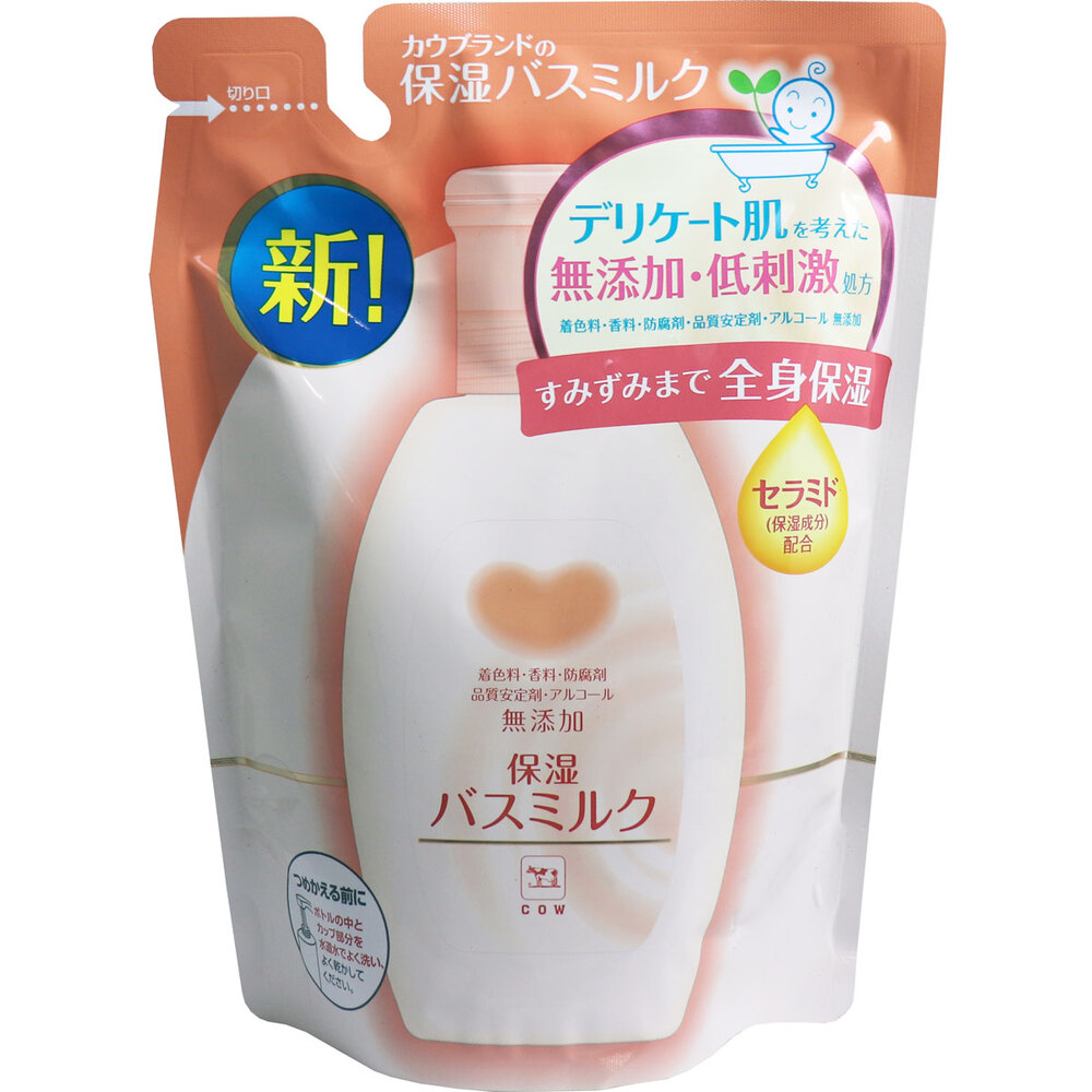 カウブランド 無添加保湿 バスミルク 入浴液 詰替用 480mL