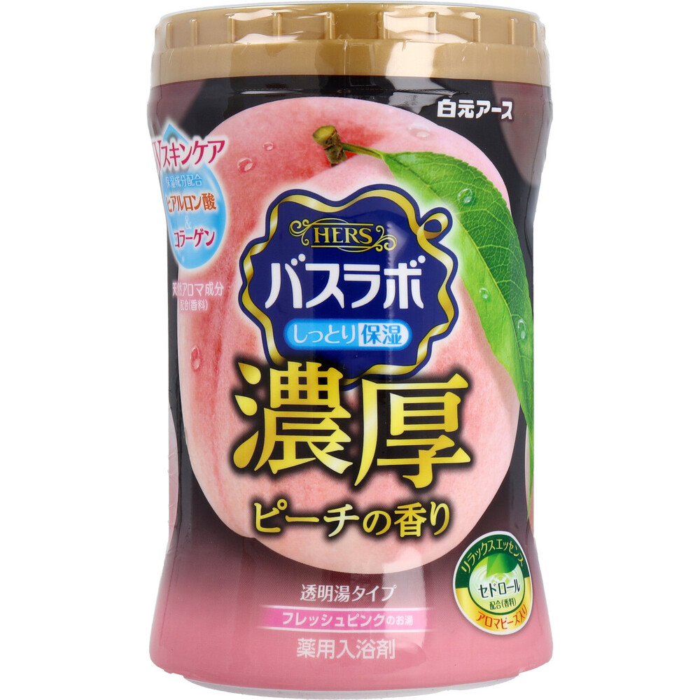 HERSバスラボ 薬用入浴剤 濃厚ピーチの香り 600g