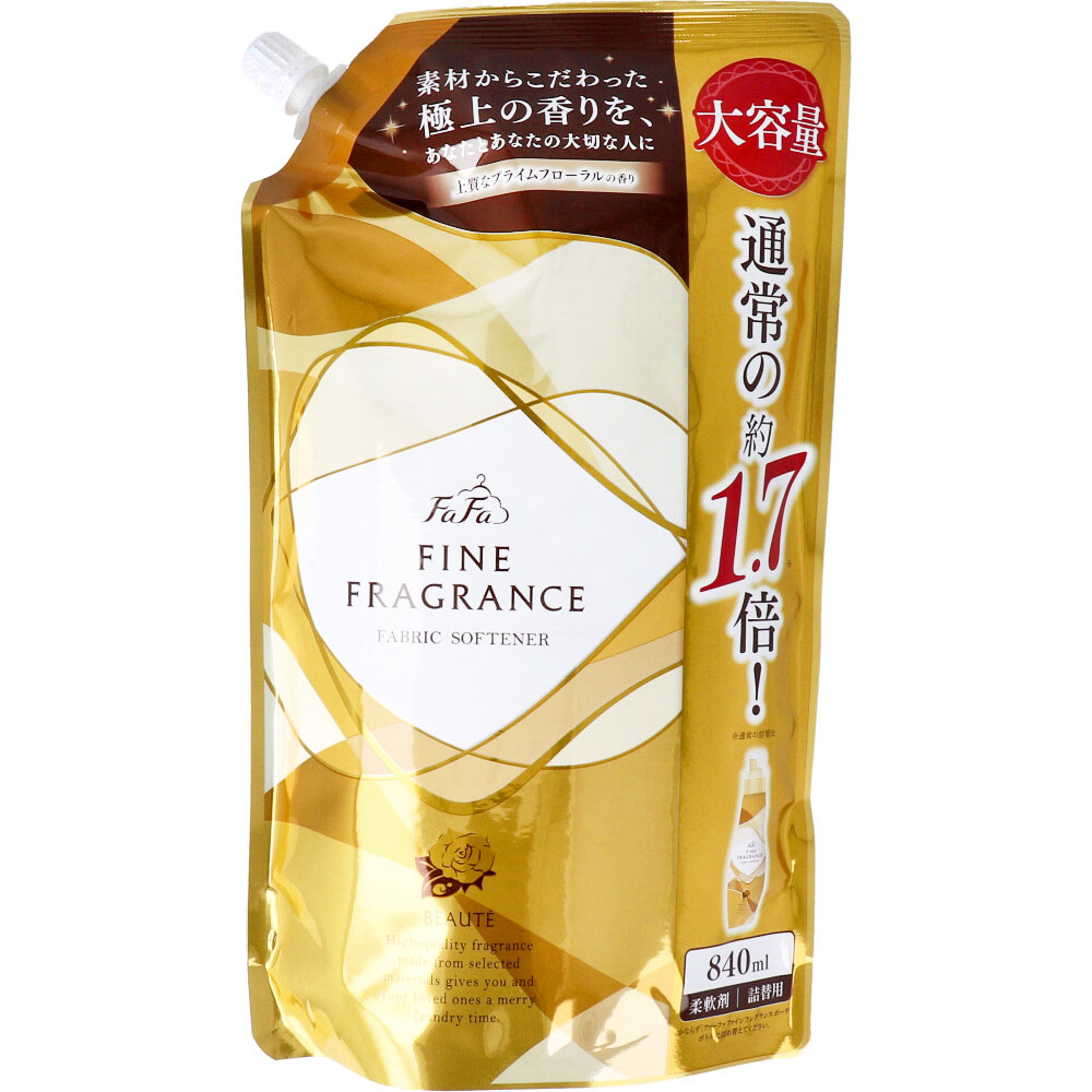 ファーファ ファインフレグランス ボーテ プライムフローラルの香り 柔軟剤 詰替用 840mL