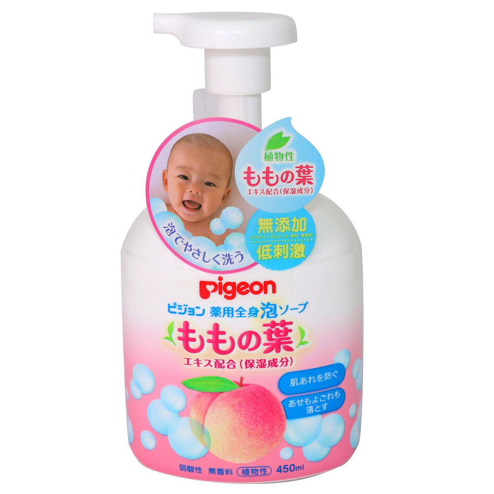 ピジョン 薬用全身泡ソープ ももの葉 450mL