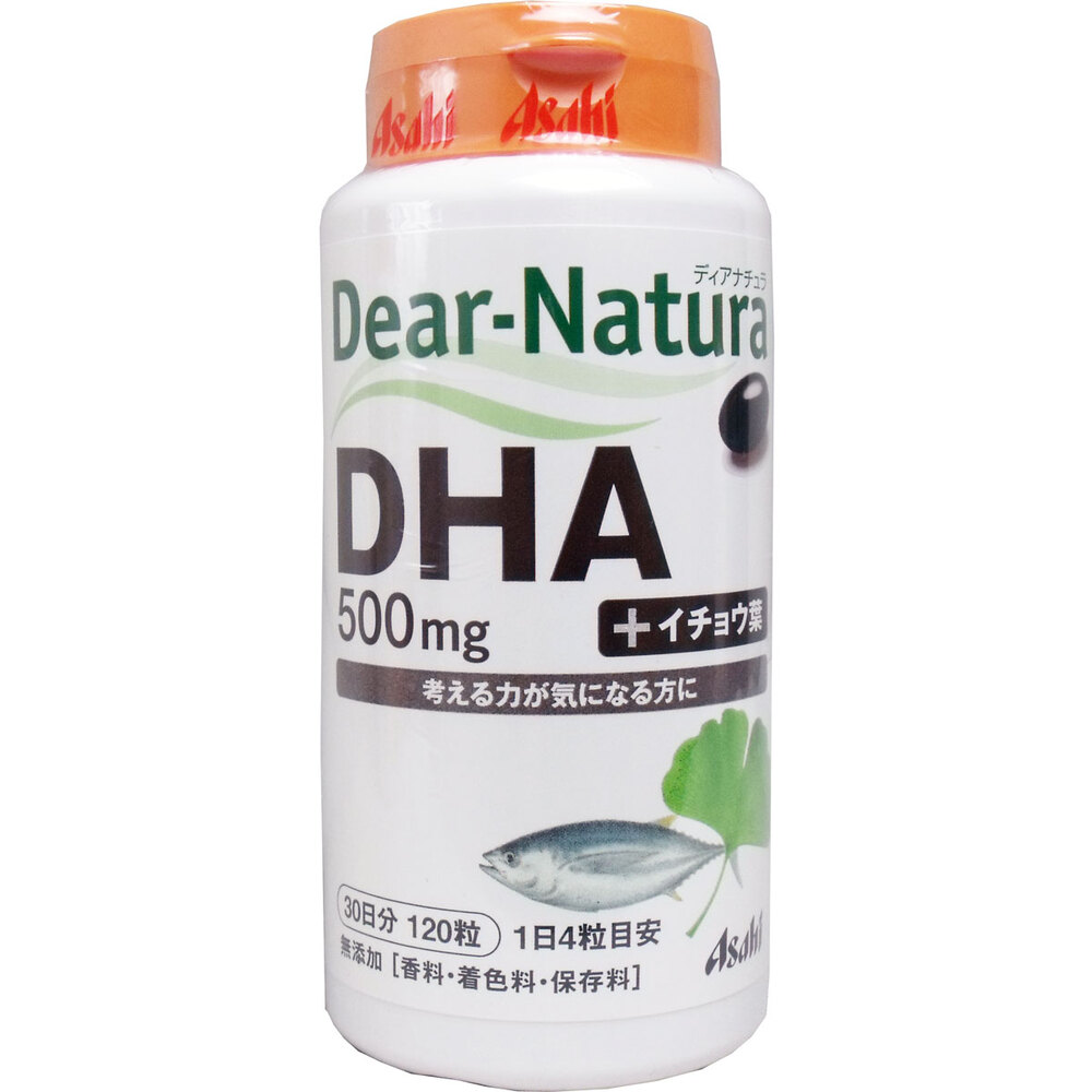 ディアナチュラ DHA+イチョウ葉 500mg 30日分 120粒