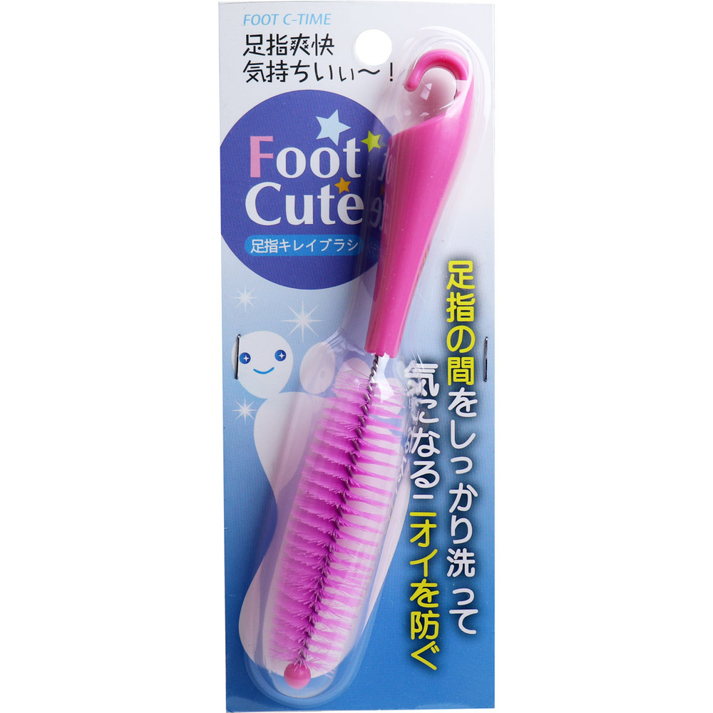 Foot Cute 足指キレイブラシ ピンク C-818