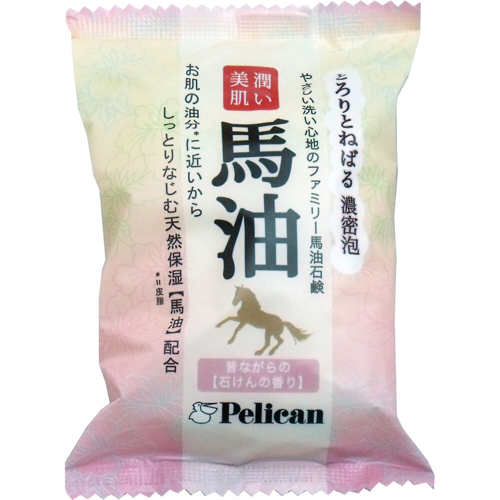 潤い美肌 ファミリー馬油石鹸 80g