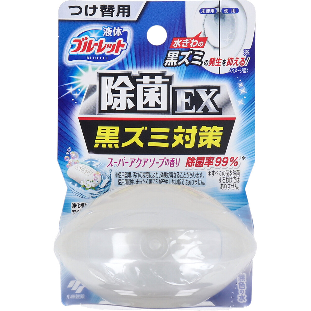 液体ブルーレット おくだけ除菌EX スーパーアクアソープの香り つけ替用 70mL