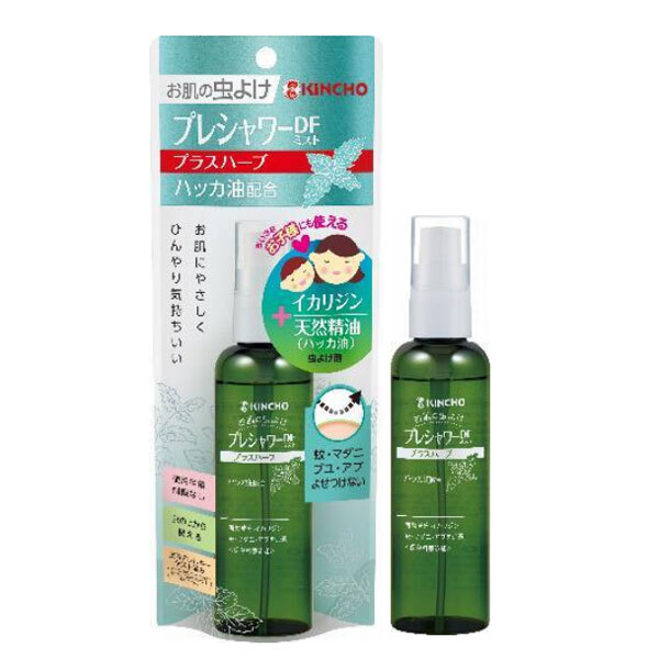 金鳥 お肌の虫よけ プレシャワーDFミスト プラスハーブ 100mL