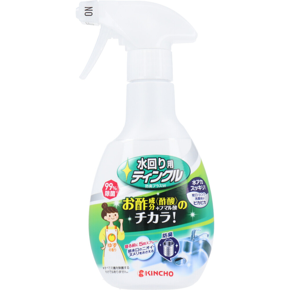 金鳥 水回り用ティンクル 防臭プラス W 本体 ゆずの香り 300mL